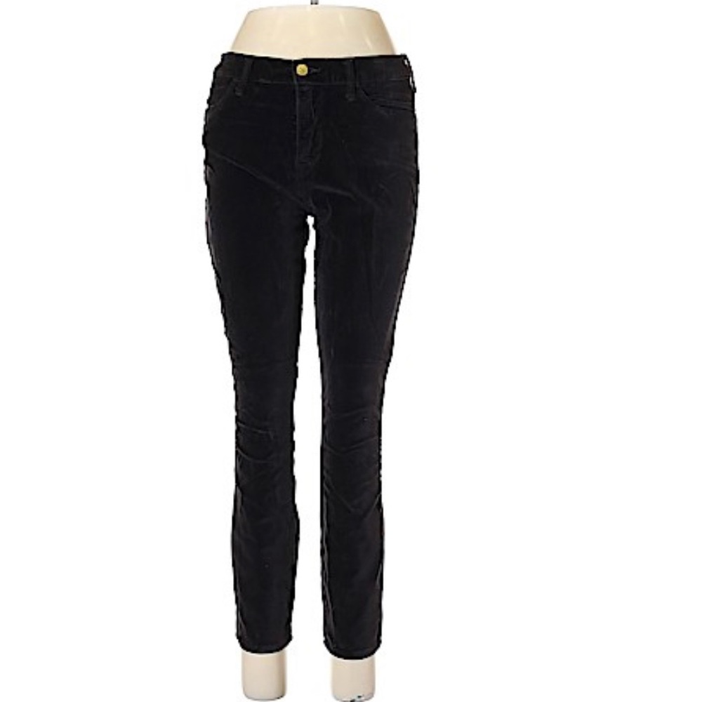 Frame Denim Jeans Charcoal Soft Fuzzy Textured